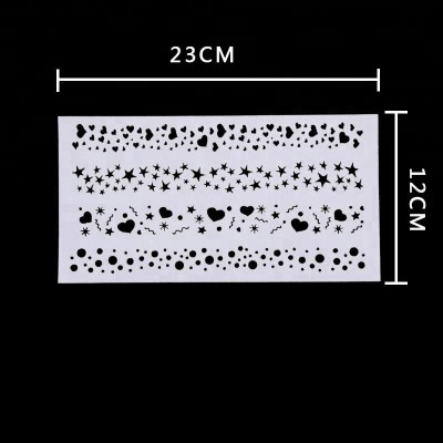 23*12cm Baking tool spray painting DIY Gear die fittings template stencil