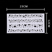 23*12cm Baking tool spray painting DIY Gear die fittings template stencil