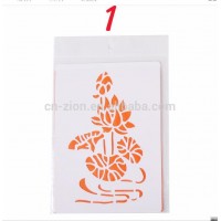 A5 size Environmental protection PP material DIY Decorative Stencil Template white color